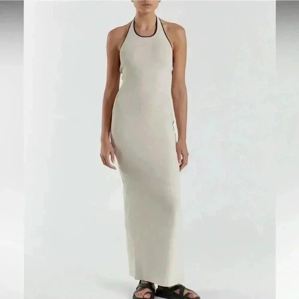 Dissh Karlie Stone Bind Halter Knit Dress